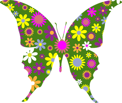 Floral Pattern Butterfly