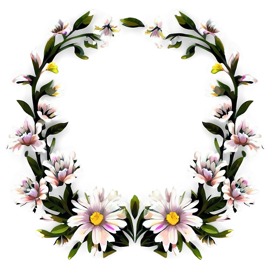 Floral Pattern Frame Png 98