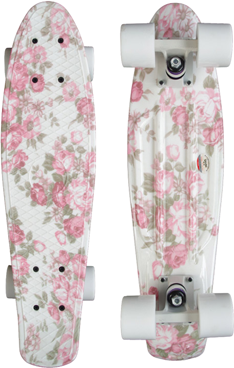 Floral Pattern Penny Skateboard