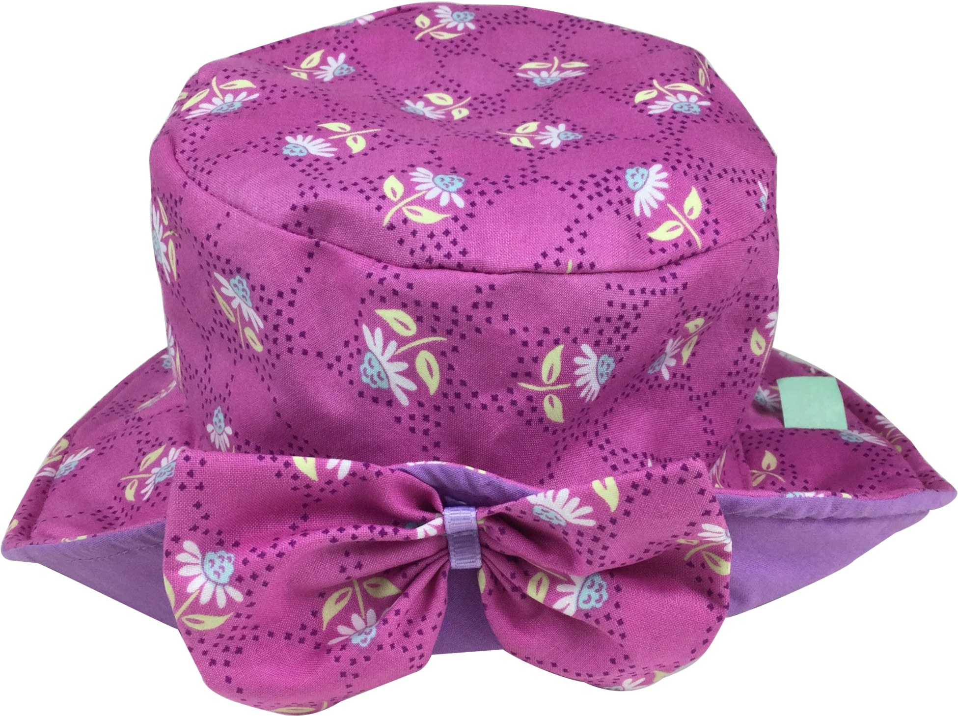 Floral Patterned Pink Sun Hat