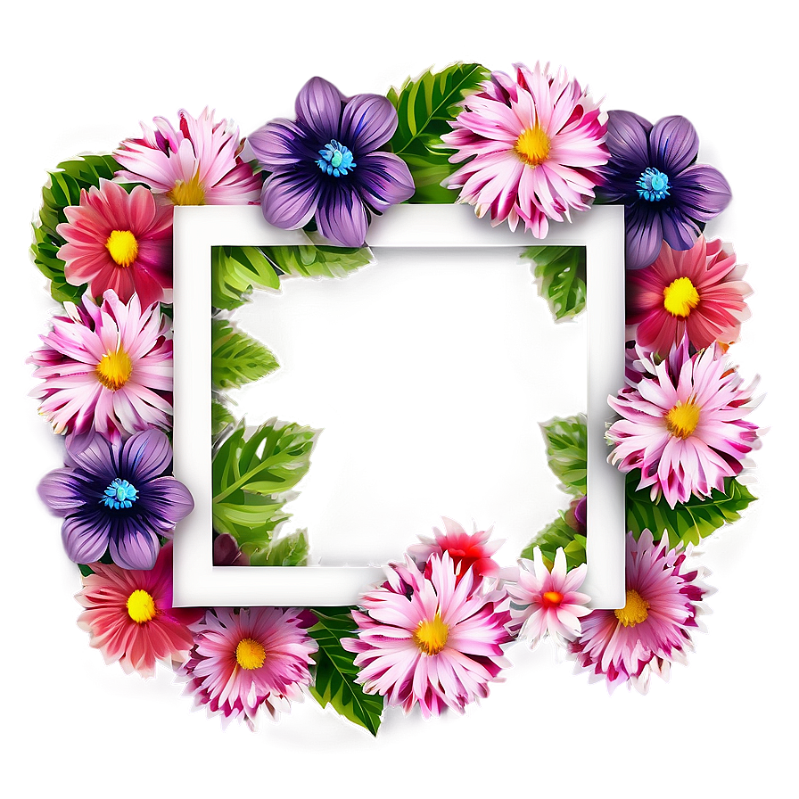 Floral Photo Frame Png 05252024