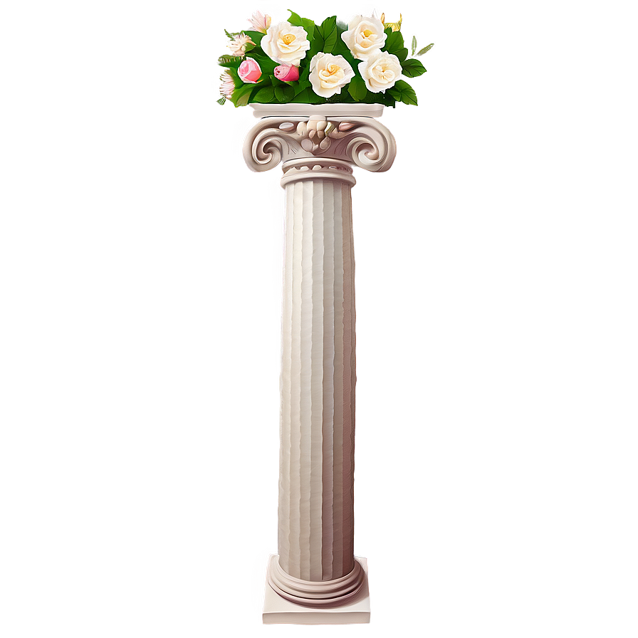 Floral Pillar Png Xlm