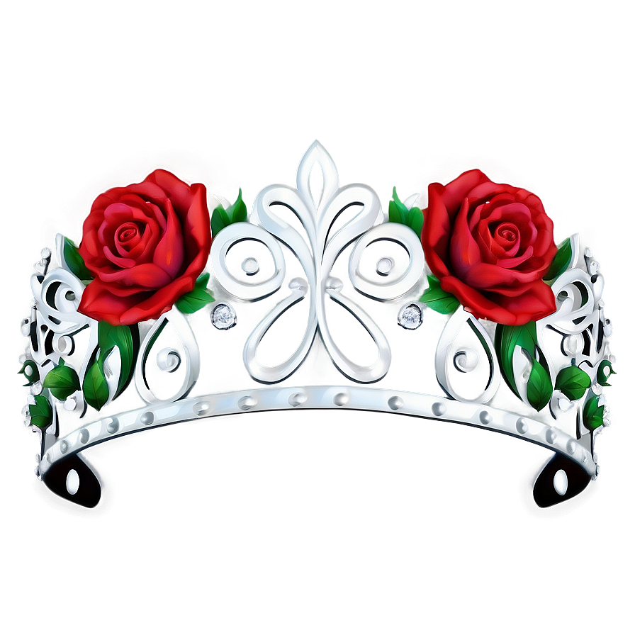Floral Princess Crown Design Png 61