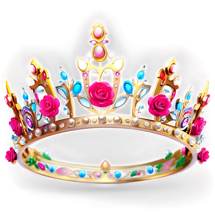 Floral Princess Crown Design Png Qgg68