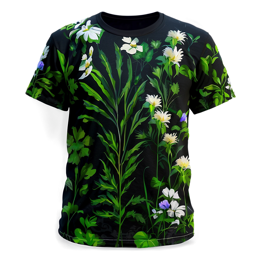 Floral Printed Tshirt Png Wty