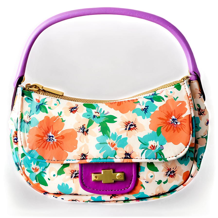 Floral Purse Png Kpk