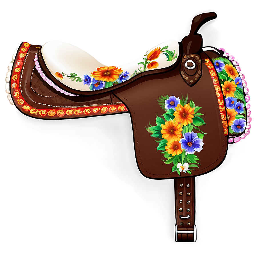 Floral Saddle Png 06292024