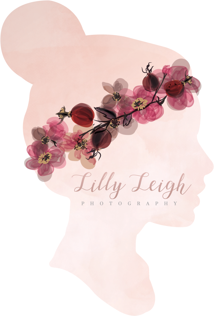 Floral Silhouette Photography Logo