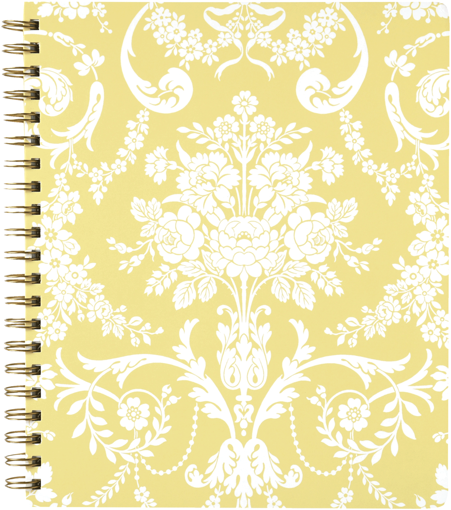 Floral Spiral Pattern Notebook