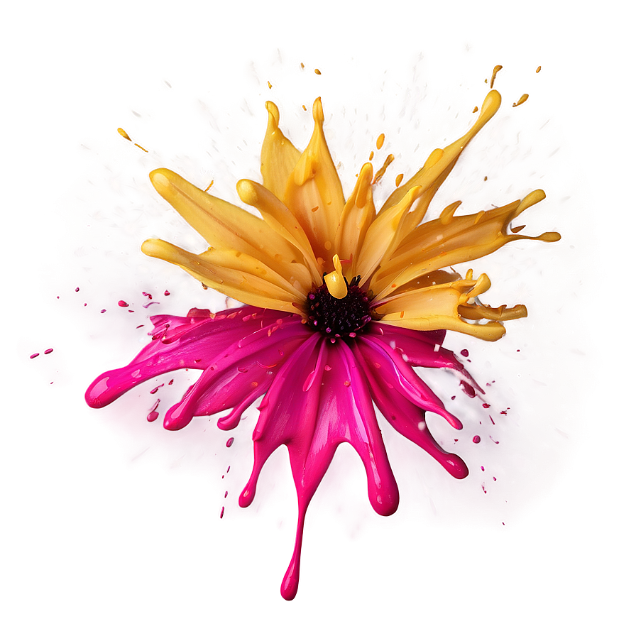 Floral Splash Effect Png 06282024