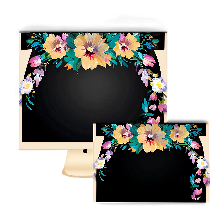 Floral Stationery Set Png 19