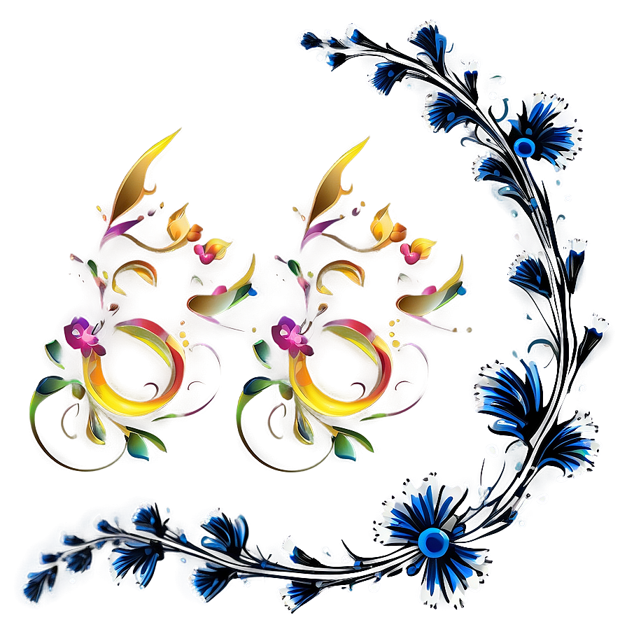 Floral Swirl Png Pia