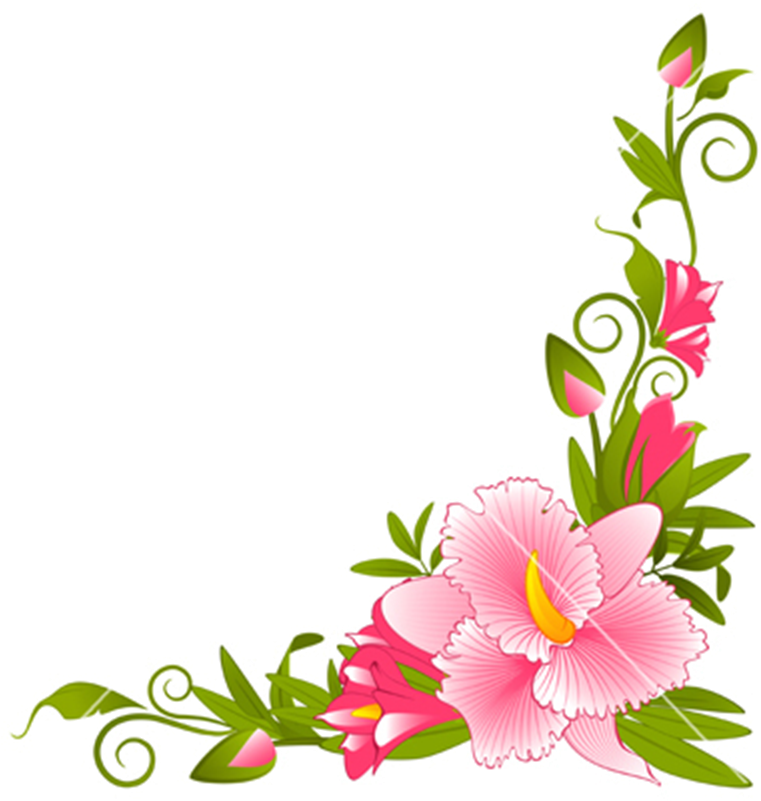 Floral Vector Corner Design