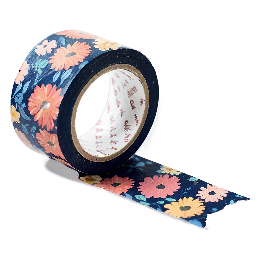 Floral Washi Tape Png Xwj12