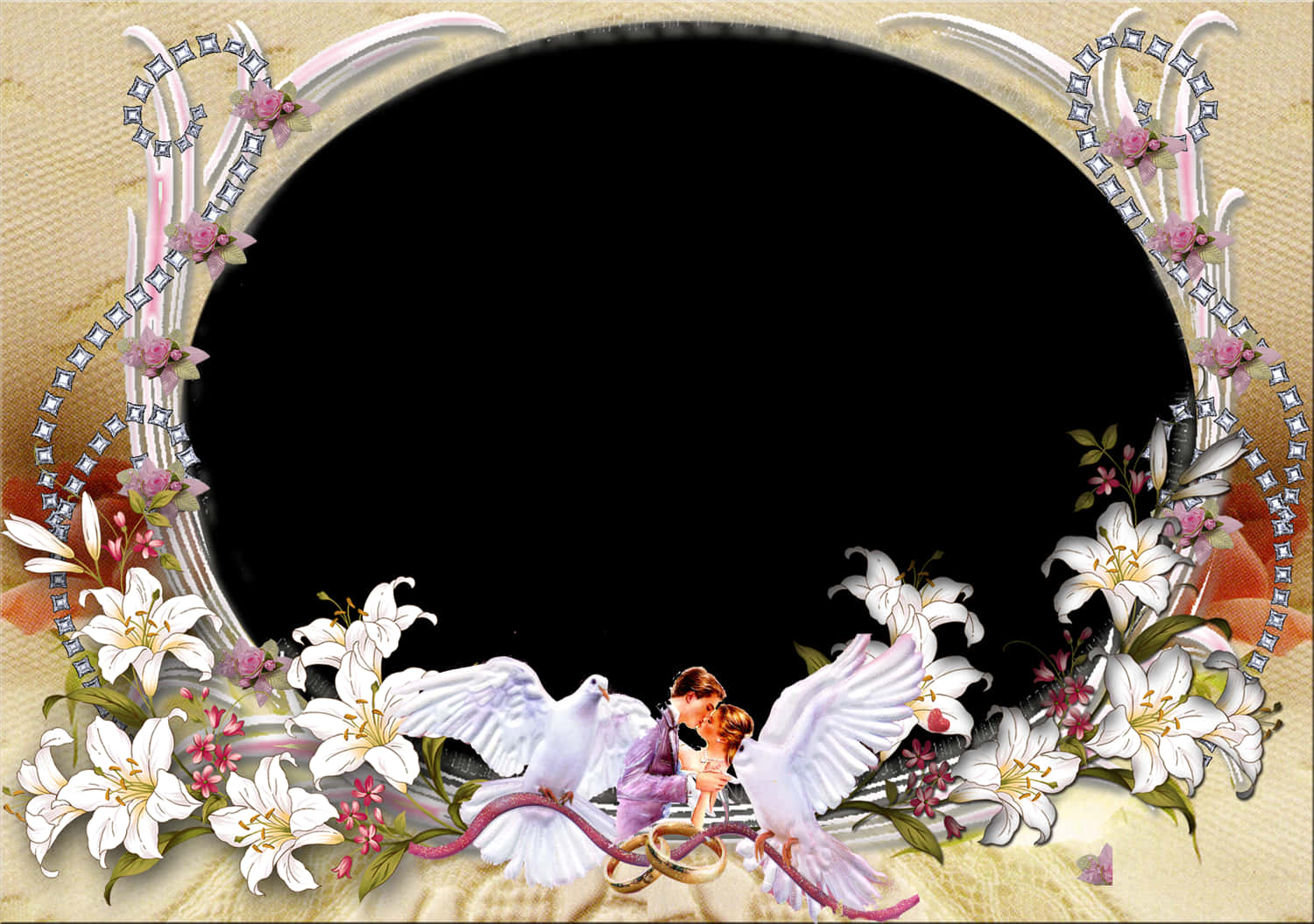 Floral_ Wedding_ Frame_ Background