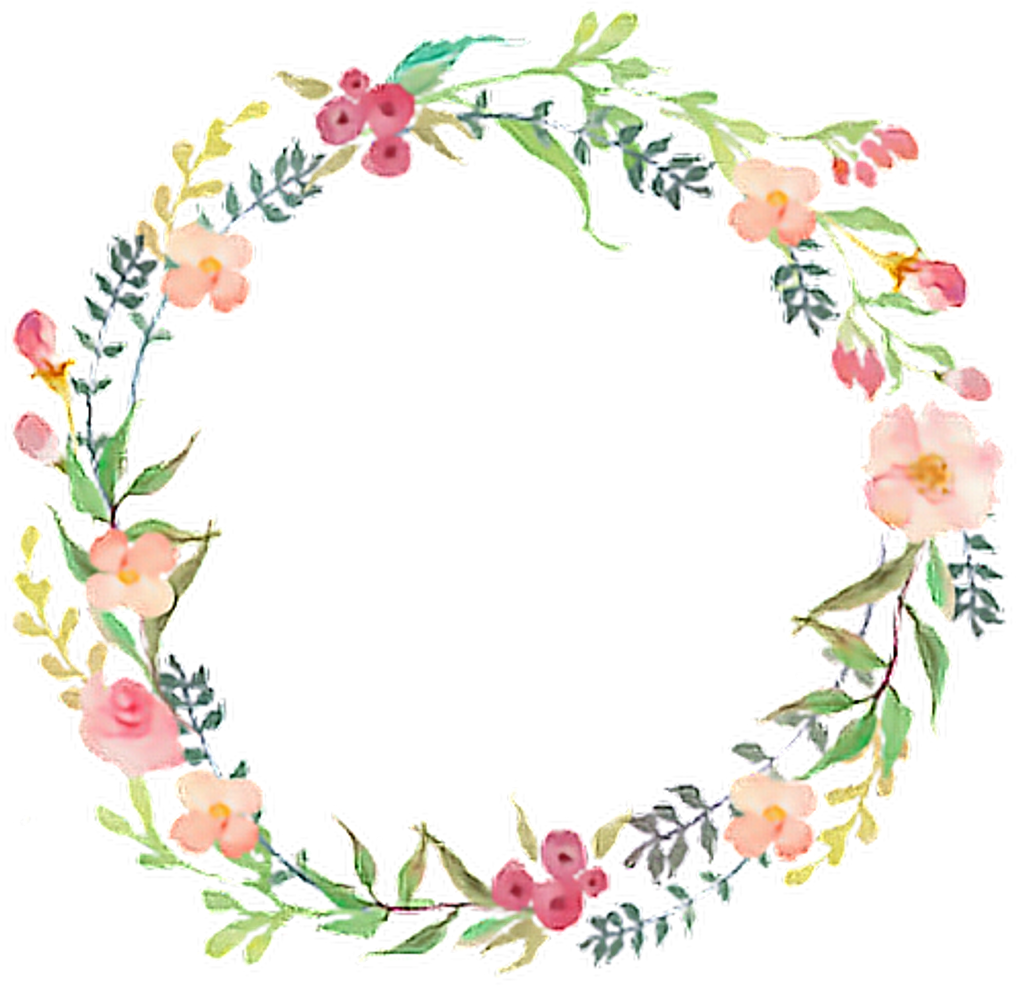 Floral Wreath Watercolor Design