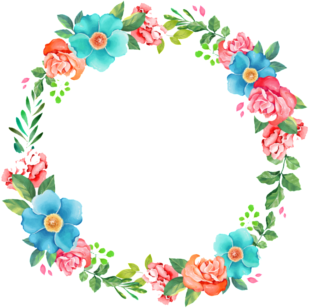 Floral Wreath Watercolor Design