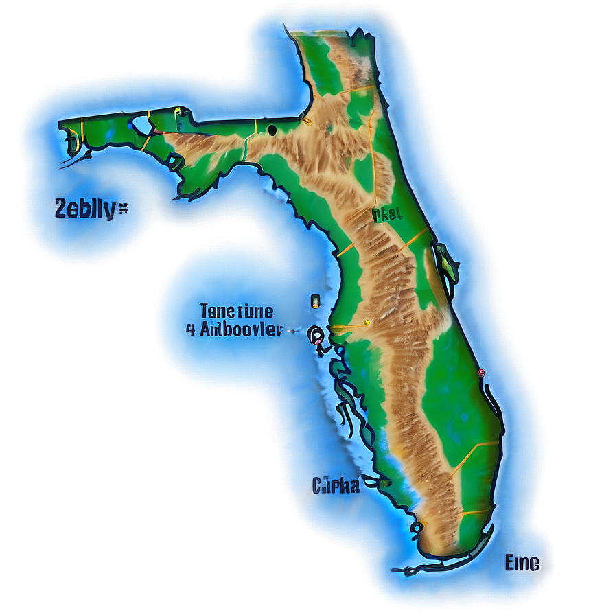 Florida State Boundary Line Png 82