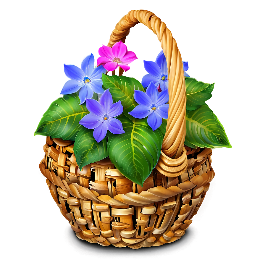 Flower Basket Png 88