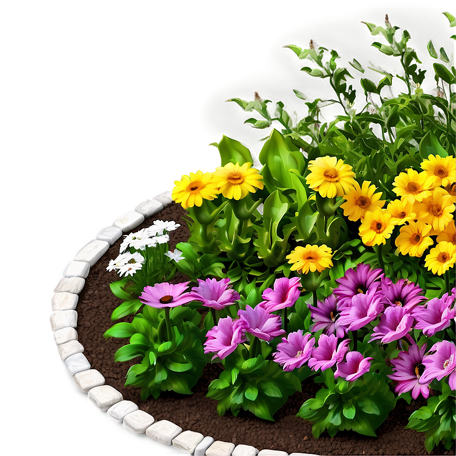 Flower Bed Design Png 06272024