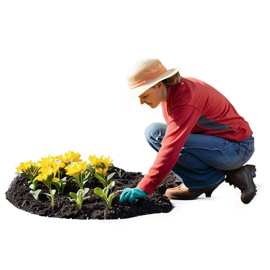 Flower Bed Preparation Png Hpj75