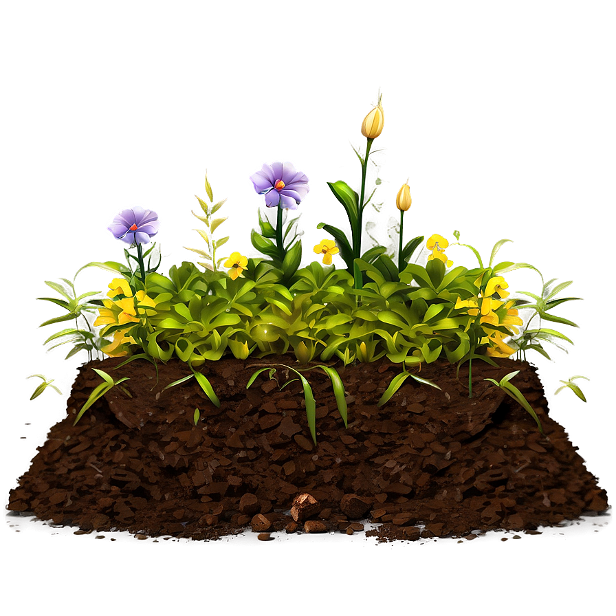 Flower Bed Soil Png 25