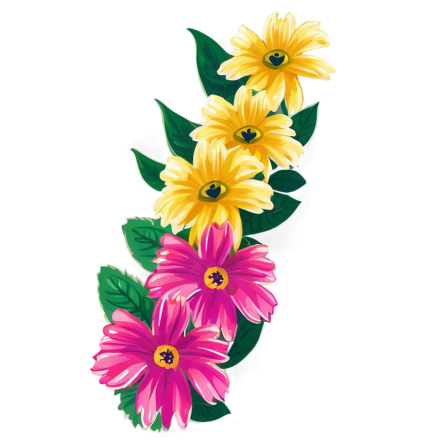 Flower Border Clipart Png 05252024