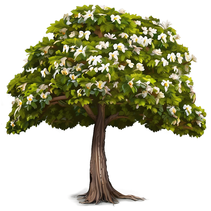 Flower Carpeted Trees Png 55