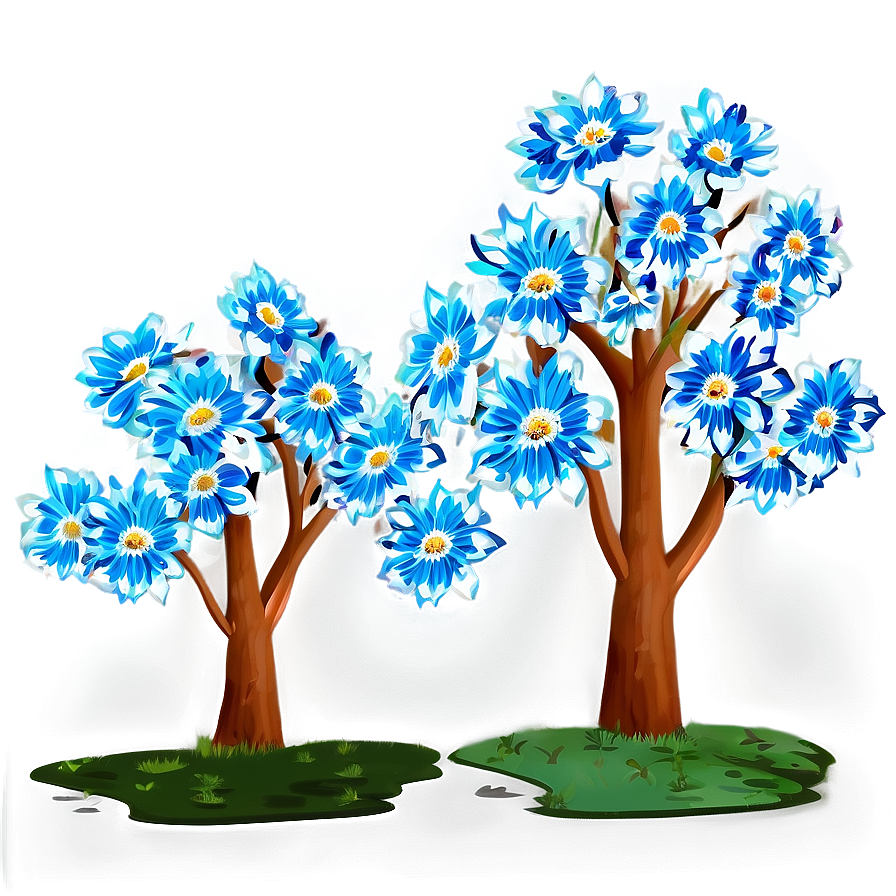 Flower Carpeted Trees Png Wfp