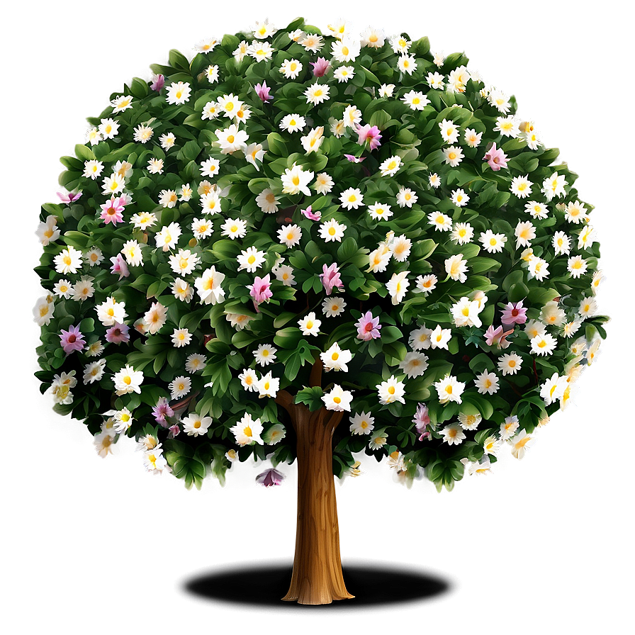 Flower Carpeted Trees Png Yak