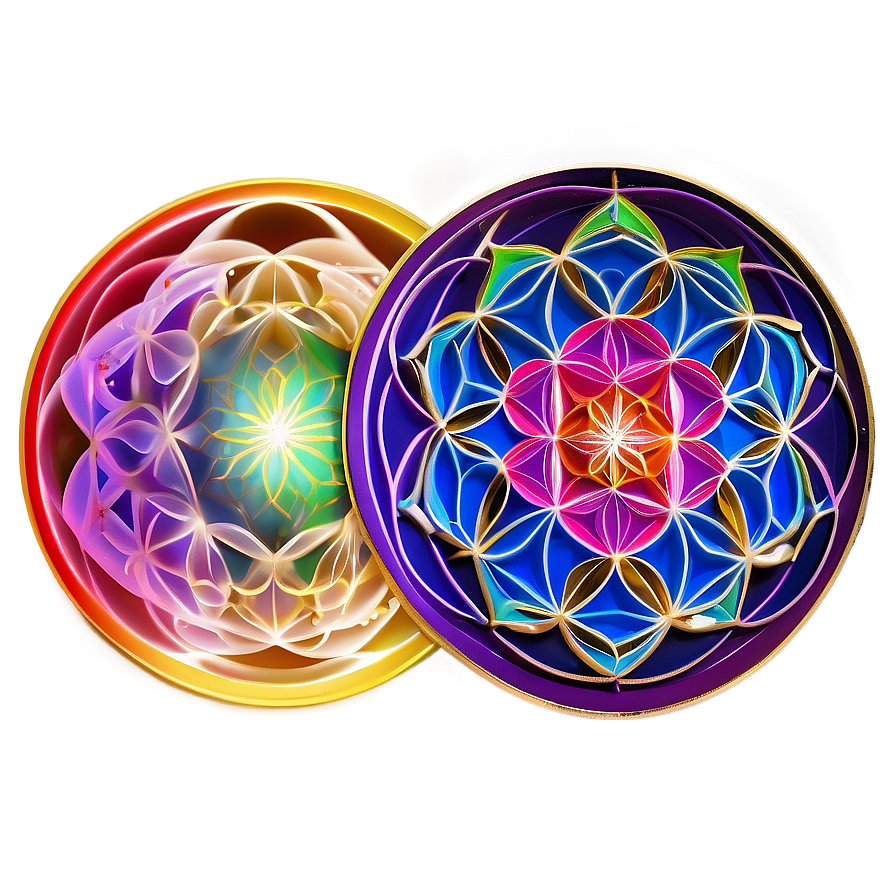 Flower Of Life Chakra Art Png Rll50