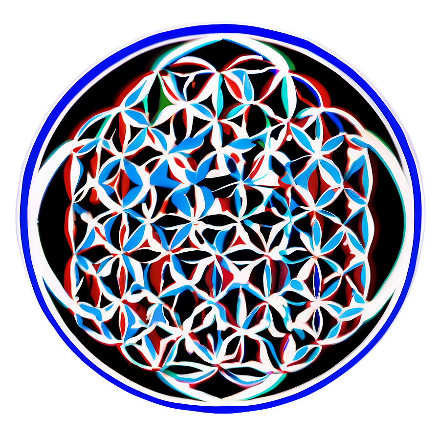 Flower Of Life Geometric Outline Png Uoy67