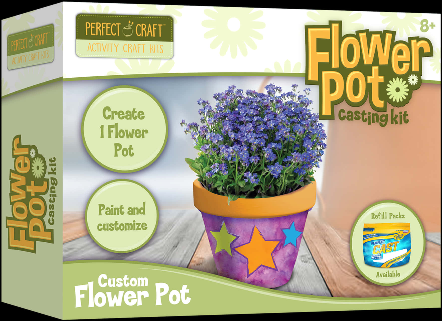 Flower Pot Casting Kit Packaging