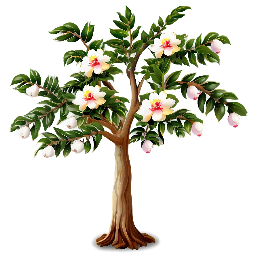 Flower Tree With Fruit Png Tnv