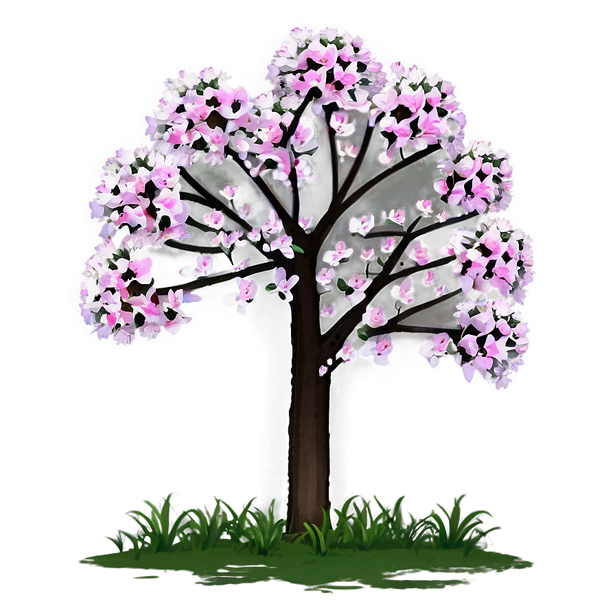 Flowering Tree Elevation Png Byj52