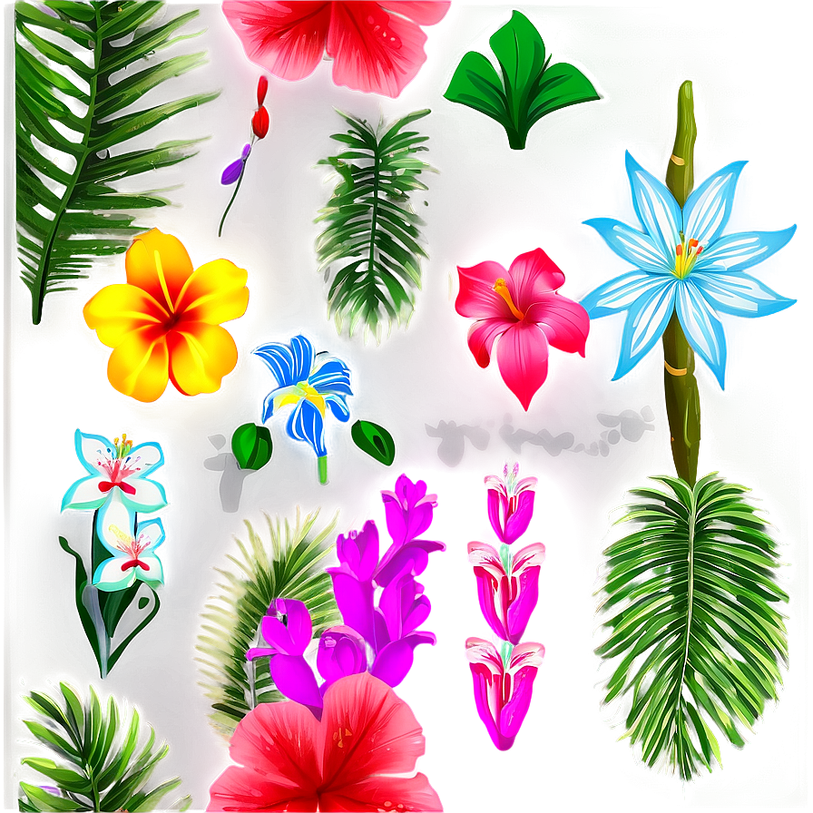 Flowering Tropical Plants Png 6