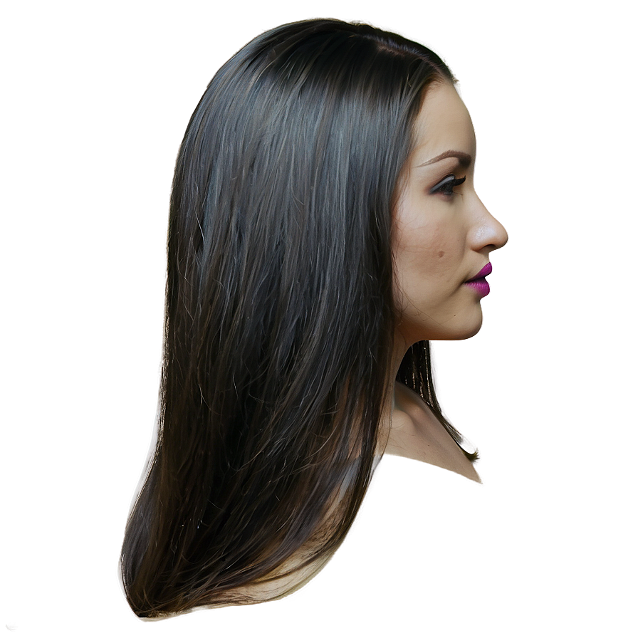 Flowing Long Hair Png Ktp31