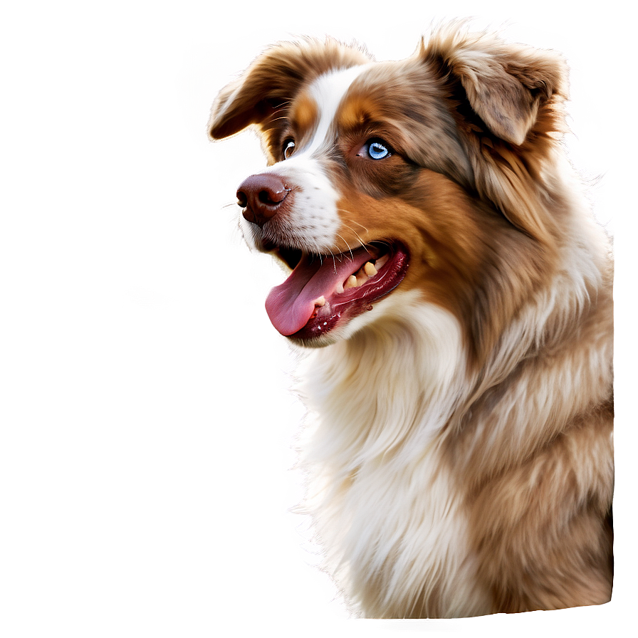 Fluffy Australian Shepherd Png 06202024