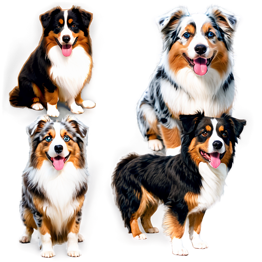 Fluffy Australian Shepherd Png 55