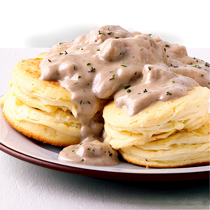 Fluffy Biscuits And Gravy Png Orq