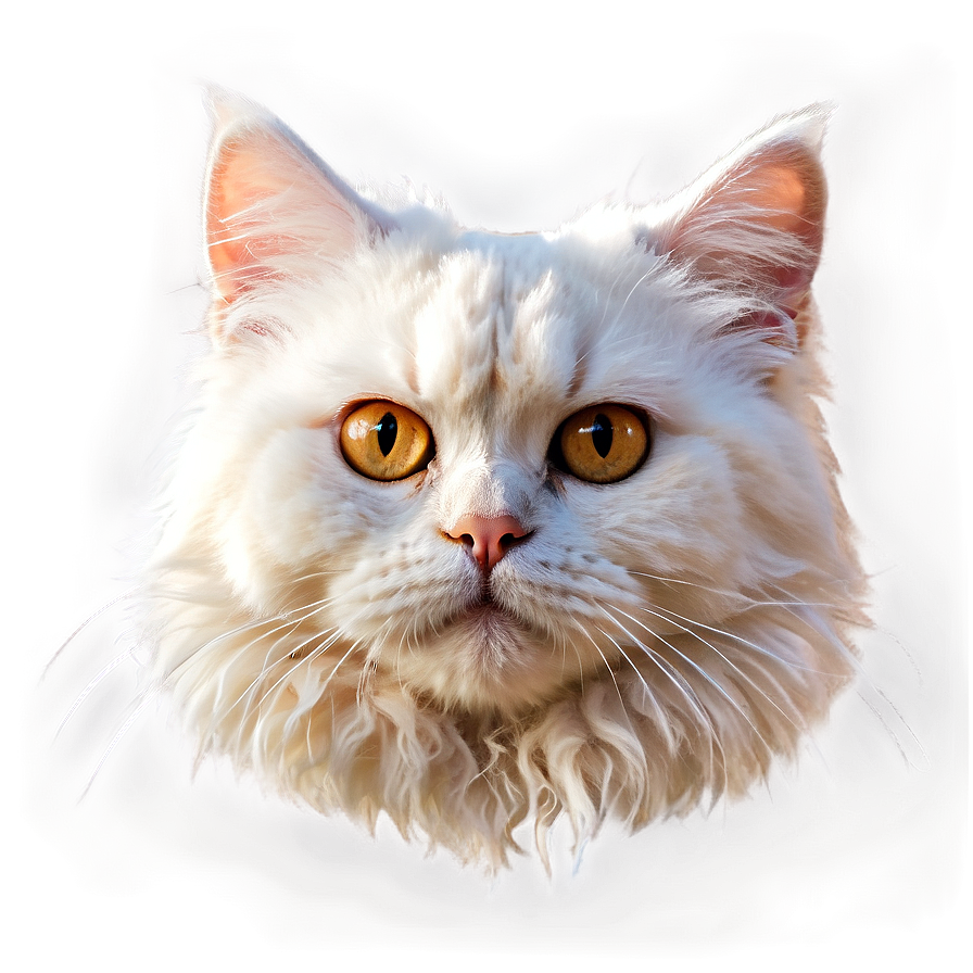 Fluffy Cat Head Picture Png 31