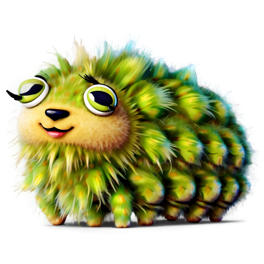 Fluffy Caterpillar Cute Png 05232024