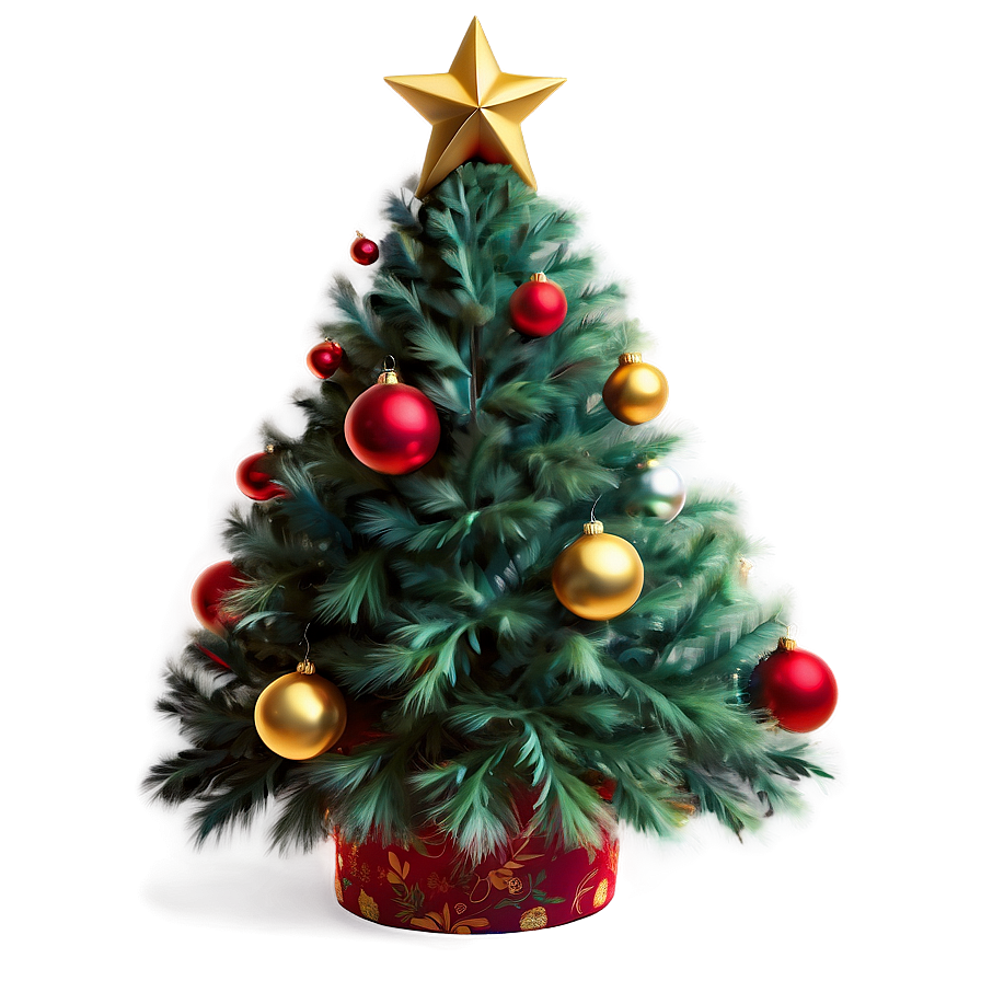 Fluffy Christmas Tree Image Png Daf