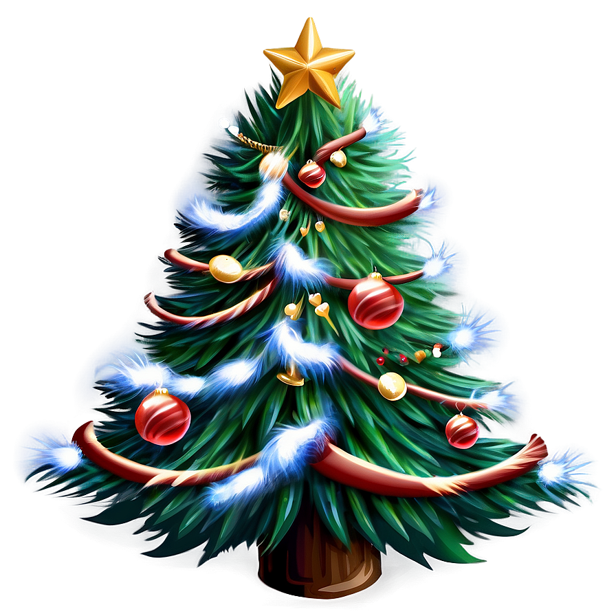 Fluffy Christmas Tree Image Png Hpp95