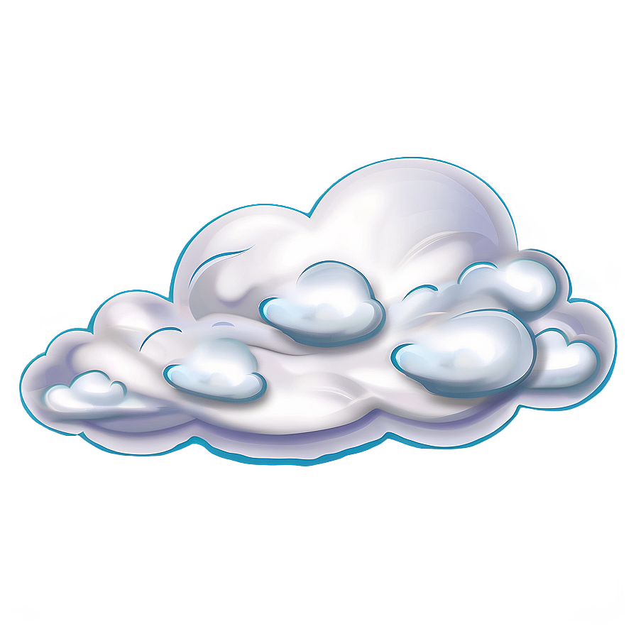 Fluffy Cloud Illustration Png 32