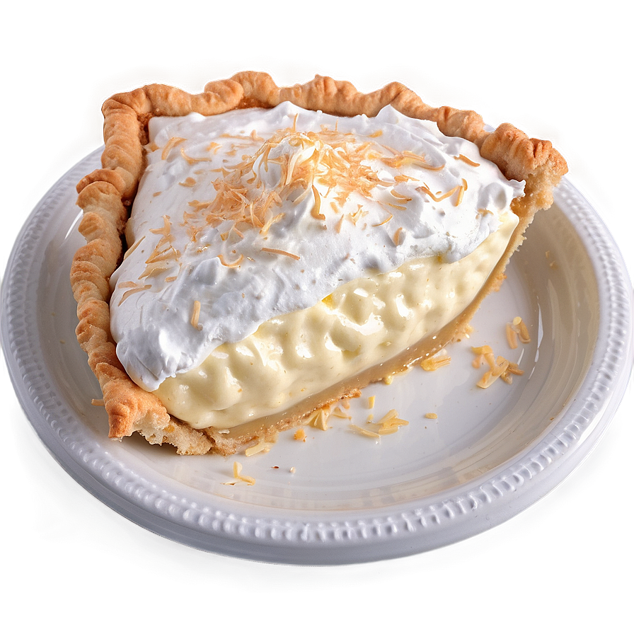 Fluffy Coconut Cream Pie Png 05232024