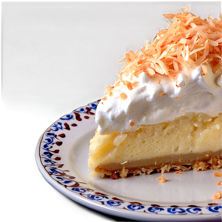 Fluffy Coconut Cream Pie Png Jgr49