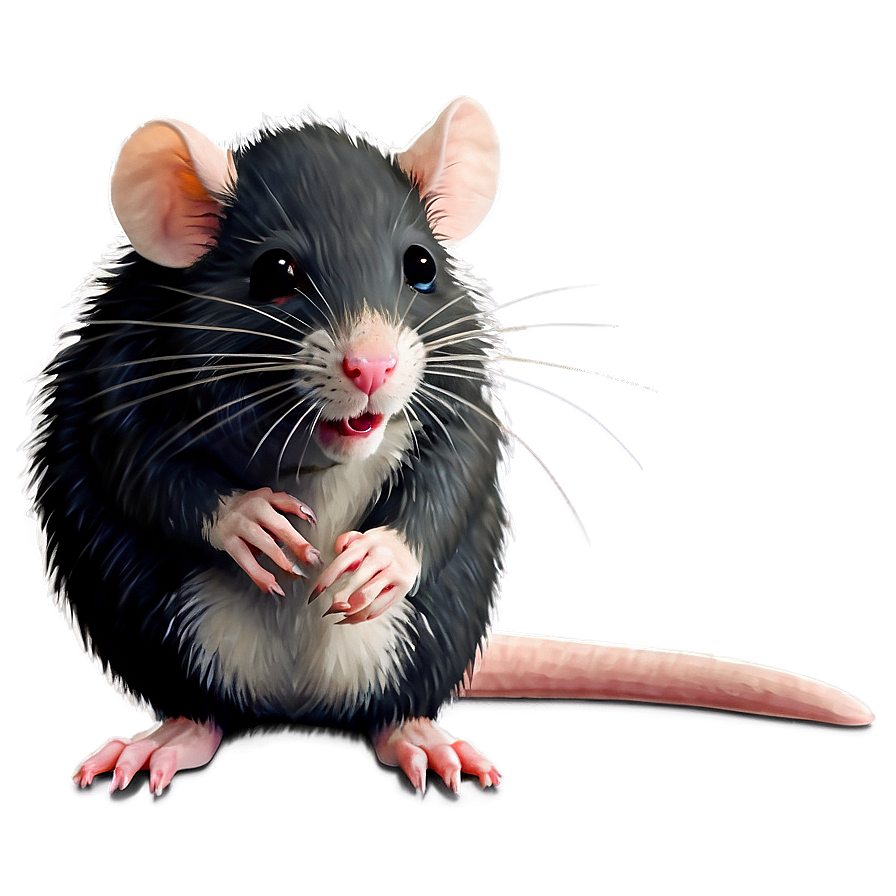 Fluffy Cute Rat Png Fpw