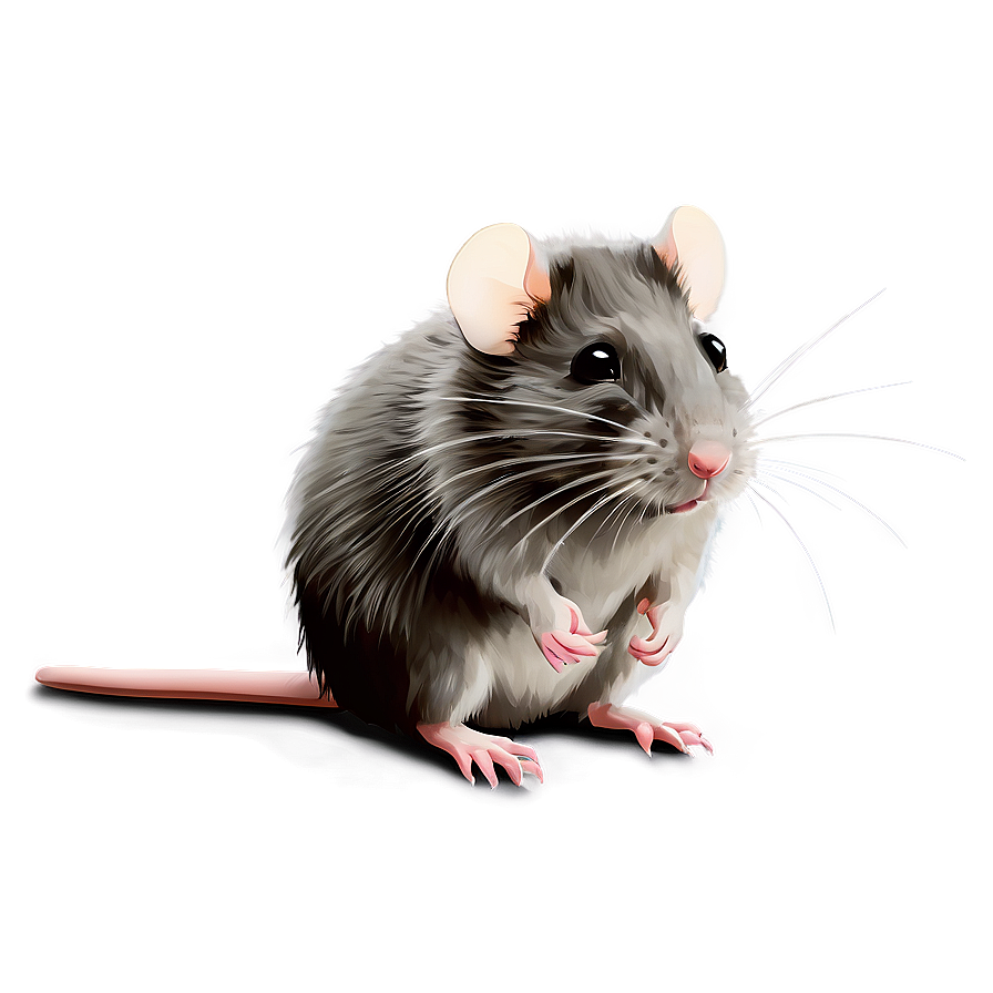 Fluffy Cute Rat Png Spm53