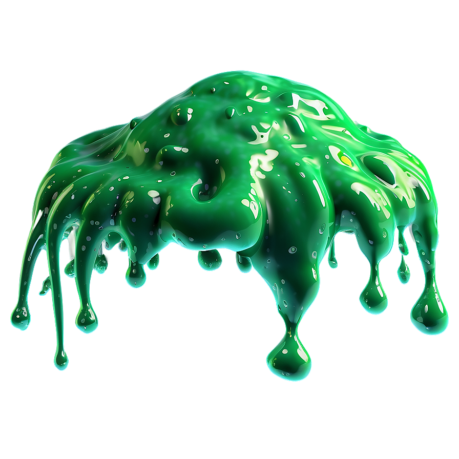 Fluffy Green Slime Png 41